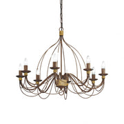 Lampada A Sospensione Corte Sp8 Ruggine Ideal-Lux