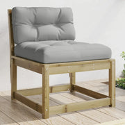 Divano da Giardino con Cuscini-Sofa da Giardino-Divano da esterno Legno Impregnato Pino