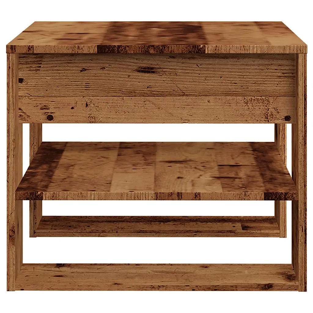 Tavolino da Salotto Legno Vecchio 55,5x55x45 cm in Truciolato