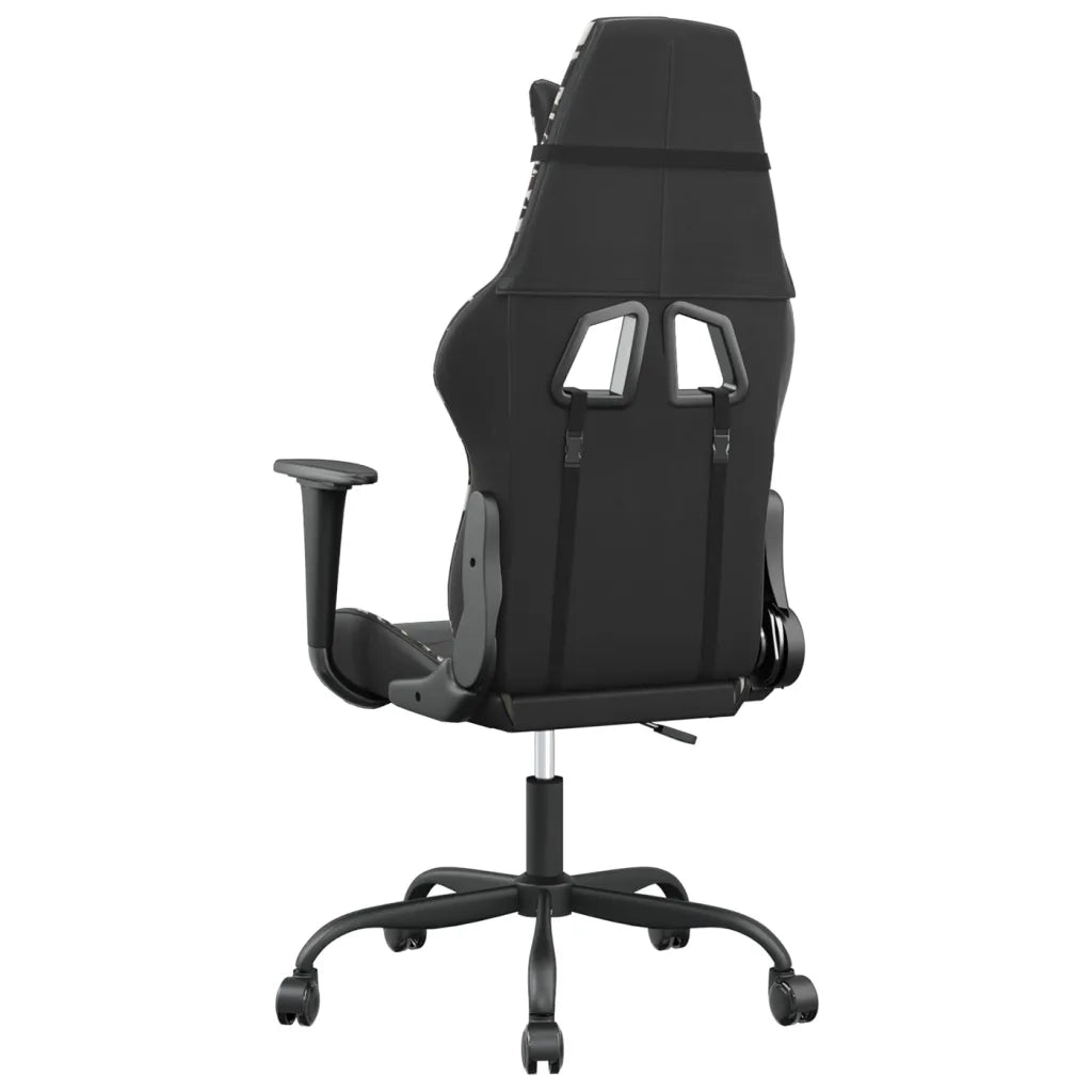Sedia da Gaming | Sedia da e-sports Nero e Mimetico in Similpelle