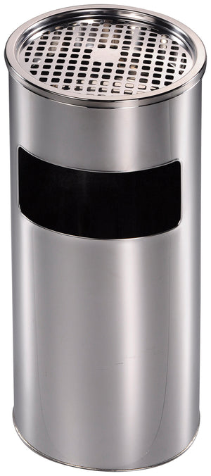 Cestino Gettacarte Posacenere Ø21 cm in Acciaio per Interno Esterno