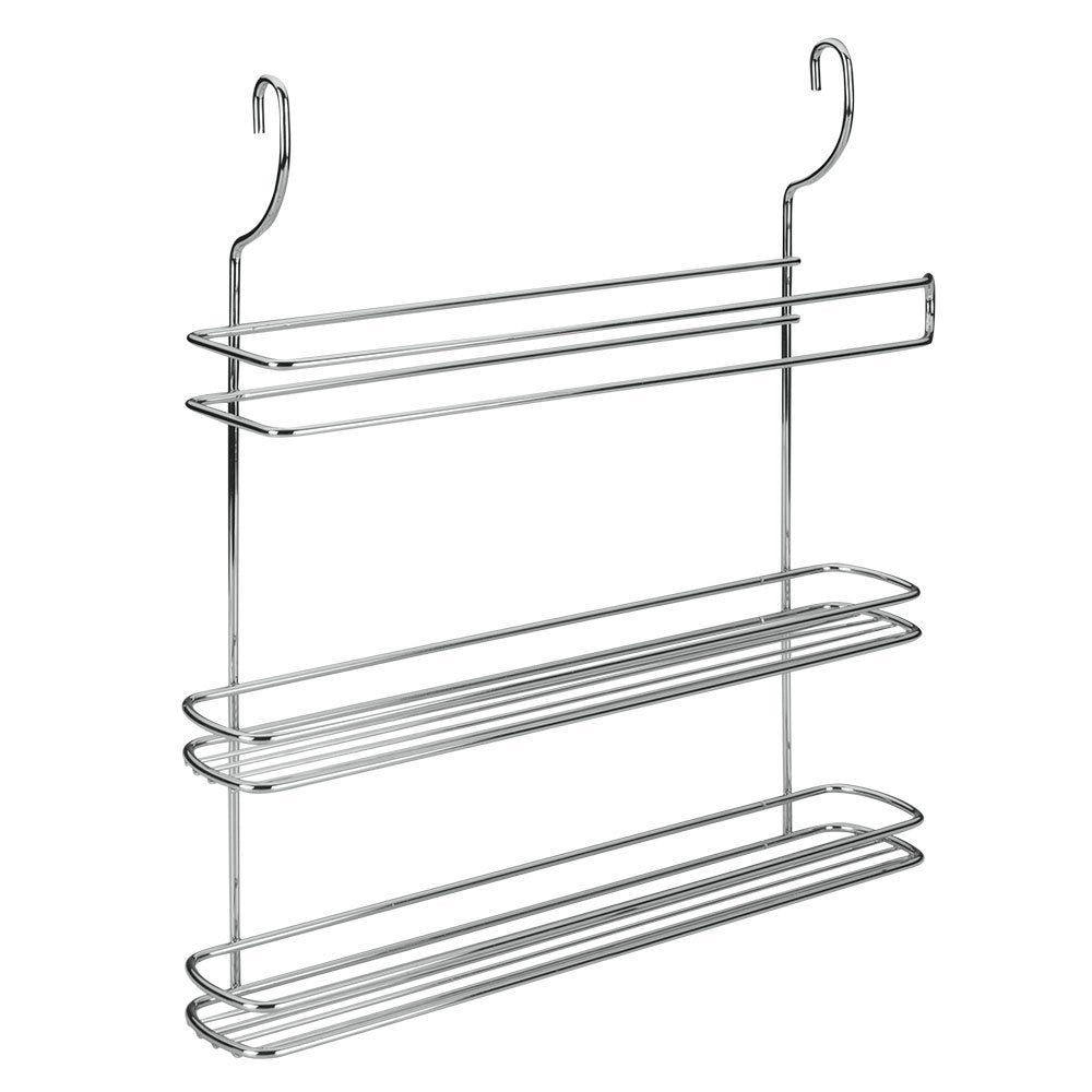 MENSOLA 3 PIANI PORTA ROTOLI DA CUCINA CM 35X8X41