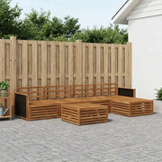 Set di divani da esterno 6 pcs Naturale 79 x 79 x 37 cm 3383252