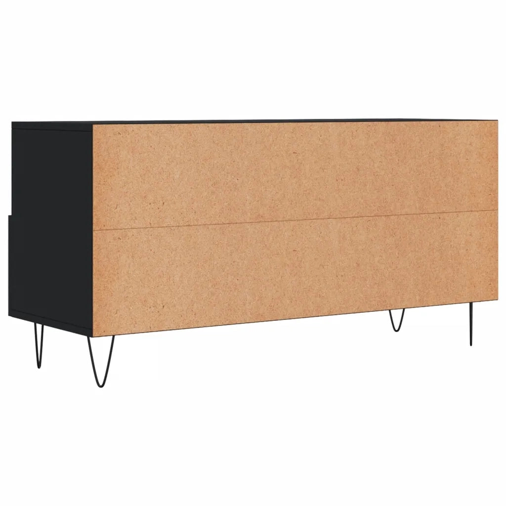 Mobile Porta TV-Mobile per TV-Credenza TV Nero 102x36x50 cm in Legno Multistrato 287054