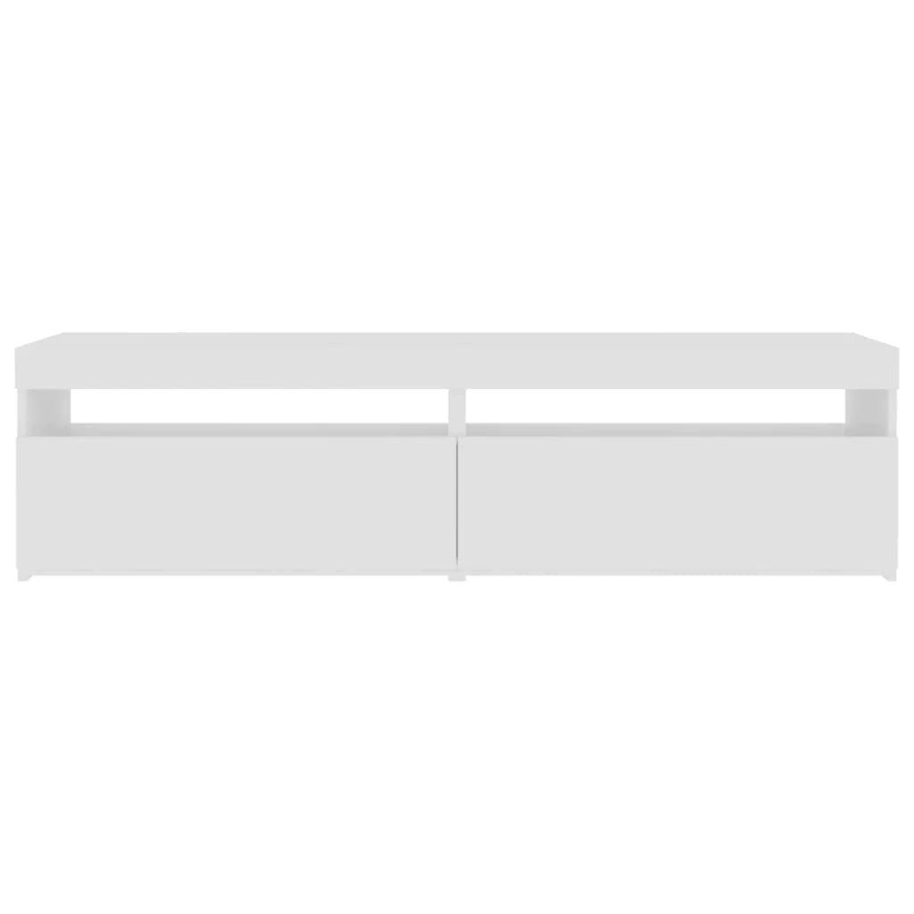 Mobile TV multimediale scaffale TV credenza mobile TV sala da pranzo soggiorno camera da letto 2 pezzi con luci LED 75 x 35 x 40 cm bianco 02_0028572