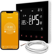 Termostato Wi-Fi per riscaldamento elettrico del pavimento - termostato intelligente digitale per riscaldamento - compatibile con Google Home