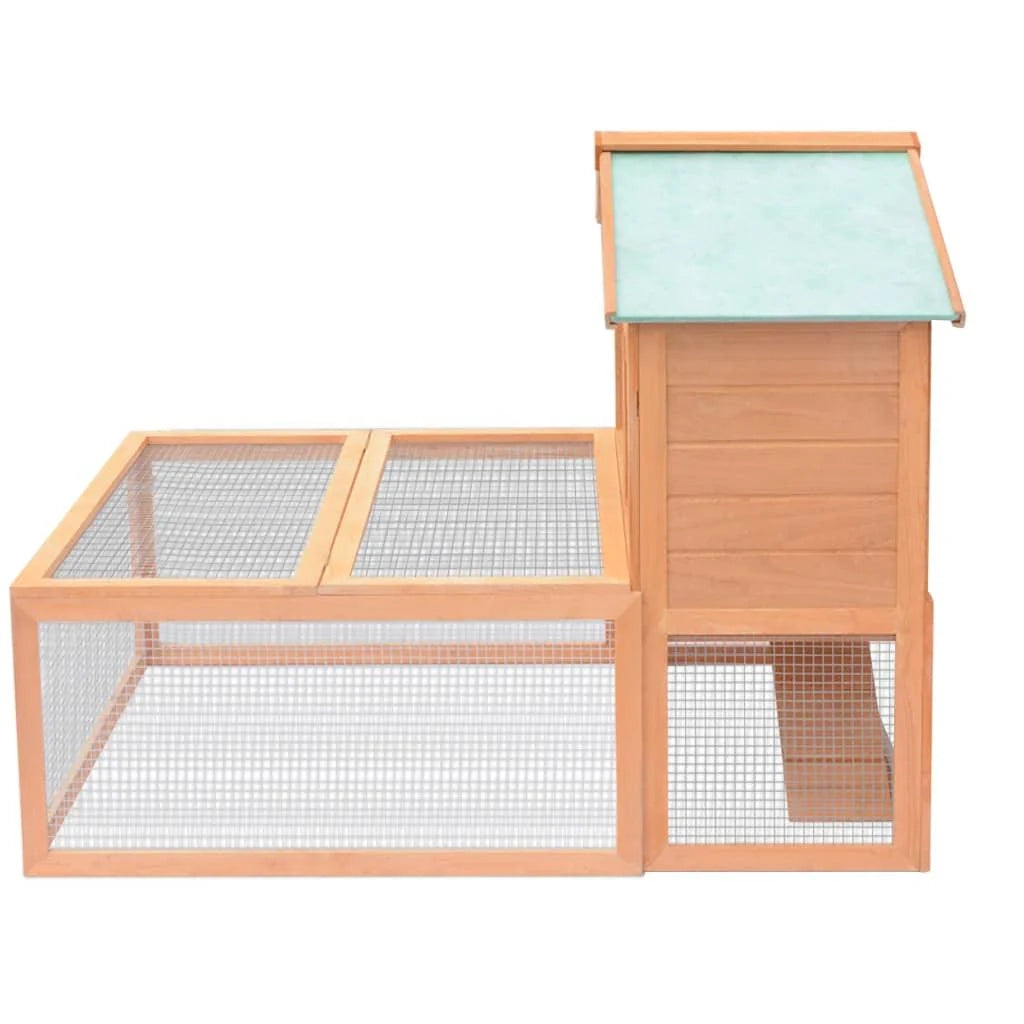 Gabbia per animali 144 x 100 x 100 cm legno marrone 02_0000577