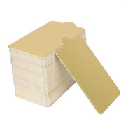 Tavoli per torte 100 pezzi - Piani per torte rettangolari in oro - Base per mousse di carta - Forme a cupcake - Scatole per presentazione di dessert - Tavoli per display di alta qualità - Piani per torte