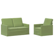 Set di divani 2 pcs Verde chiaro Velluto (V) 3433193