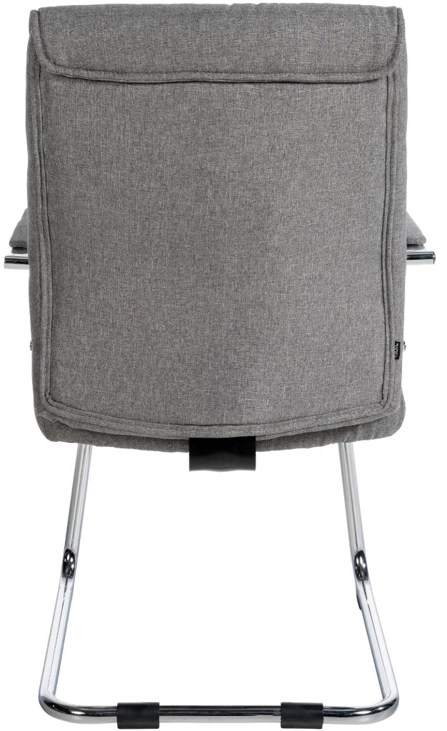 Sedia visitatore Sievert in tessuto grigio chiaro