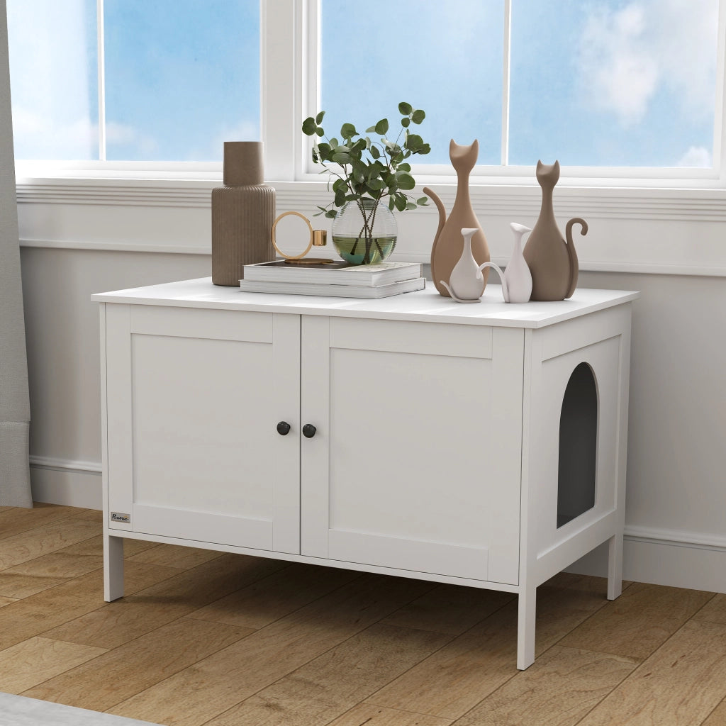 Armadio per Lettiera ¨C Zephmum ¨C Bianco 80x51x54 cm