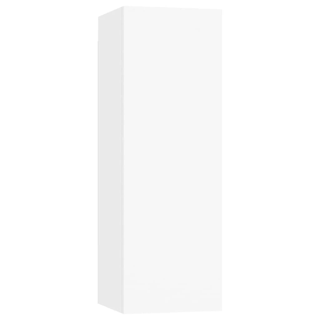Set di mobili da 5 pezzi tra cui armadio credenza mobile TV televisore per soggiorno camera da letto salotto legno ingegnerizzato bianco 02_0024864