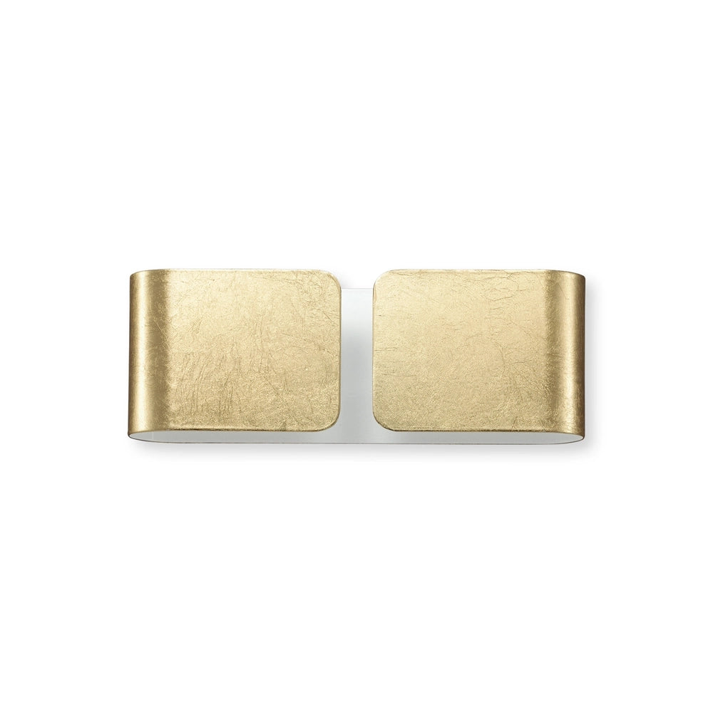 Applique Contemporanea Clip Metallo Oro 2 Luci G9 3W 3000K Luce Calda