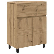 Mobiletto da Bagno | Armadio da bagno Rovere Artigianale 60 x 35 x 80 cm