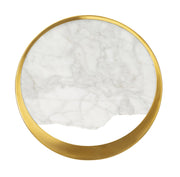 Lampada da Muro Marble 24x6x24 cm in Marmo e Ferro Oro e Marmo