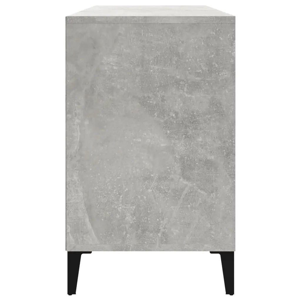 Scarpiera Grigio Cemento 102x36x60 cm in Legno Multistrato 819752