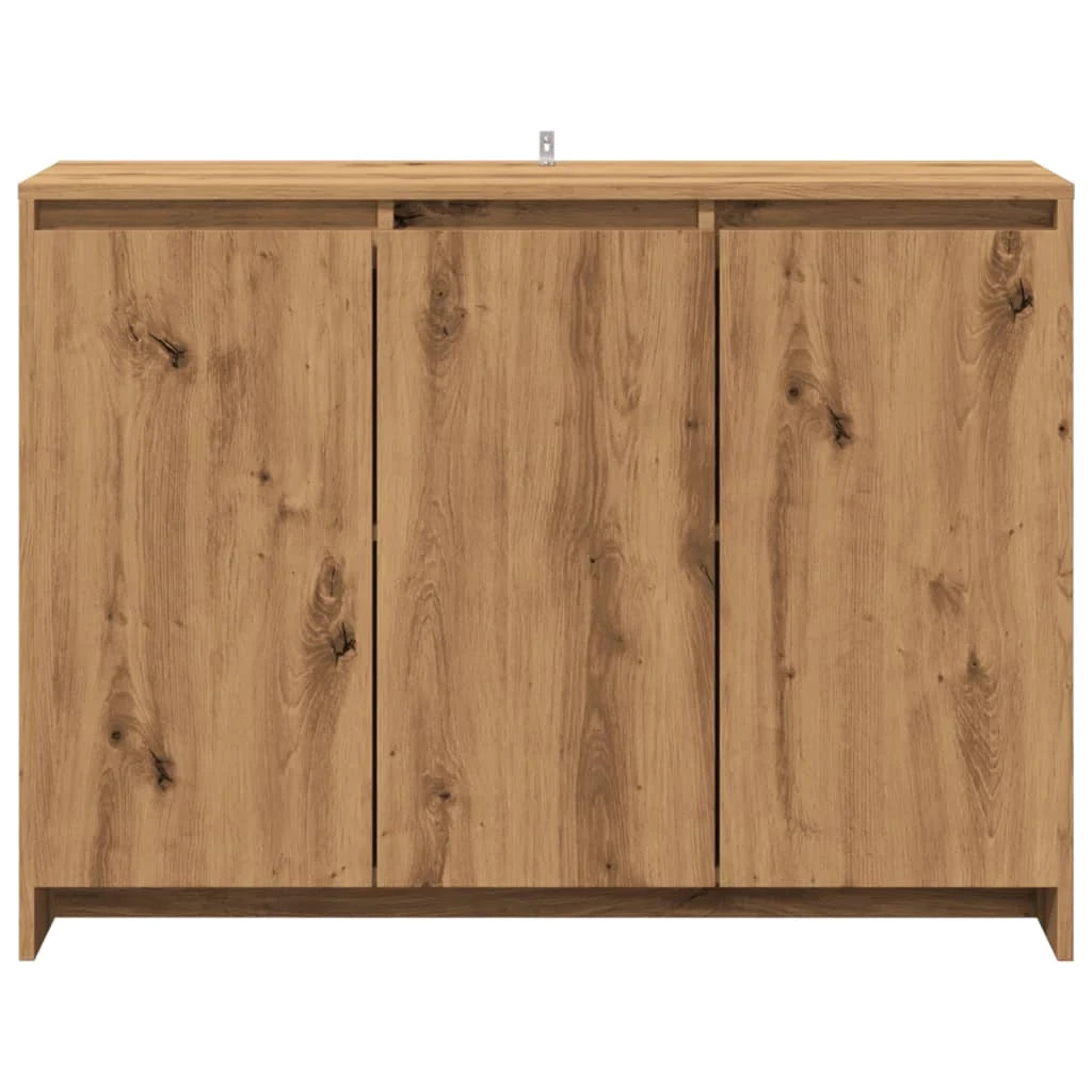 Buffet credenza cassettiera armadio mobile contenitore organizer per cucina soggiorno salotto fatto a mano 102 x 33 x 75 cm legno ingegnerizzato marrone 02_0030806