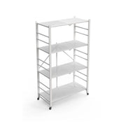 Soprana, Scaffali Ruote, 71x38x121h cm Bianco