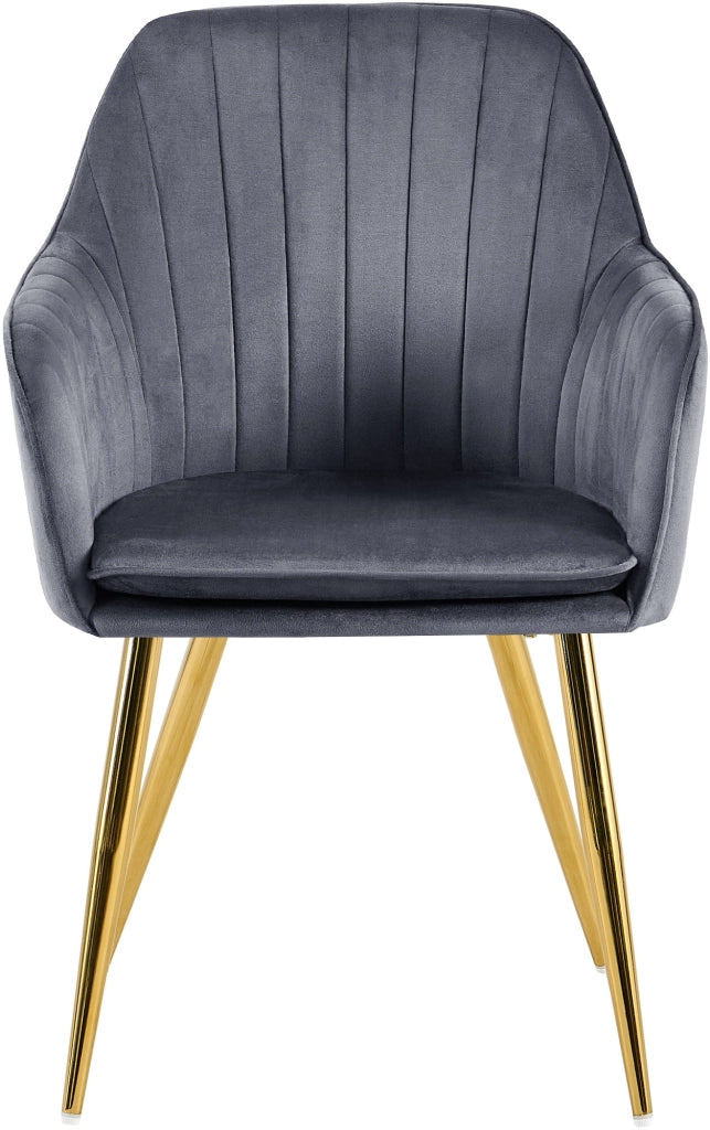 Esszimmerstuhl Cheryl Samt gold