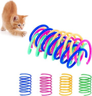 Giocattoli Interattivi a Piume per Gatti - Pacchetto di 20 Piume Spiraliformi Colorate