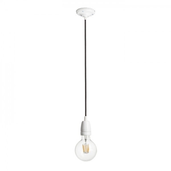 Cavo FABIO per portalampada da soffitto serie a sospensione nero porcellana 230V E27 42W