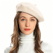 Cappello di lana 90% - Colore uniforme - Stile classico - Misura unica - Respirante - Comodo e caldo - Baskenmuts