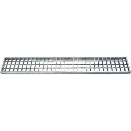 GRIGLIA PER CANALETTA IN ACCIAIO ZINCATO 100x25 cm - Carrabile