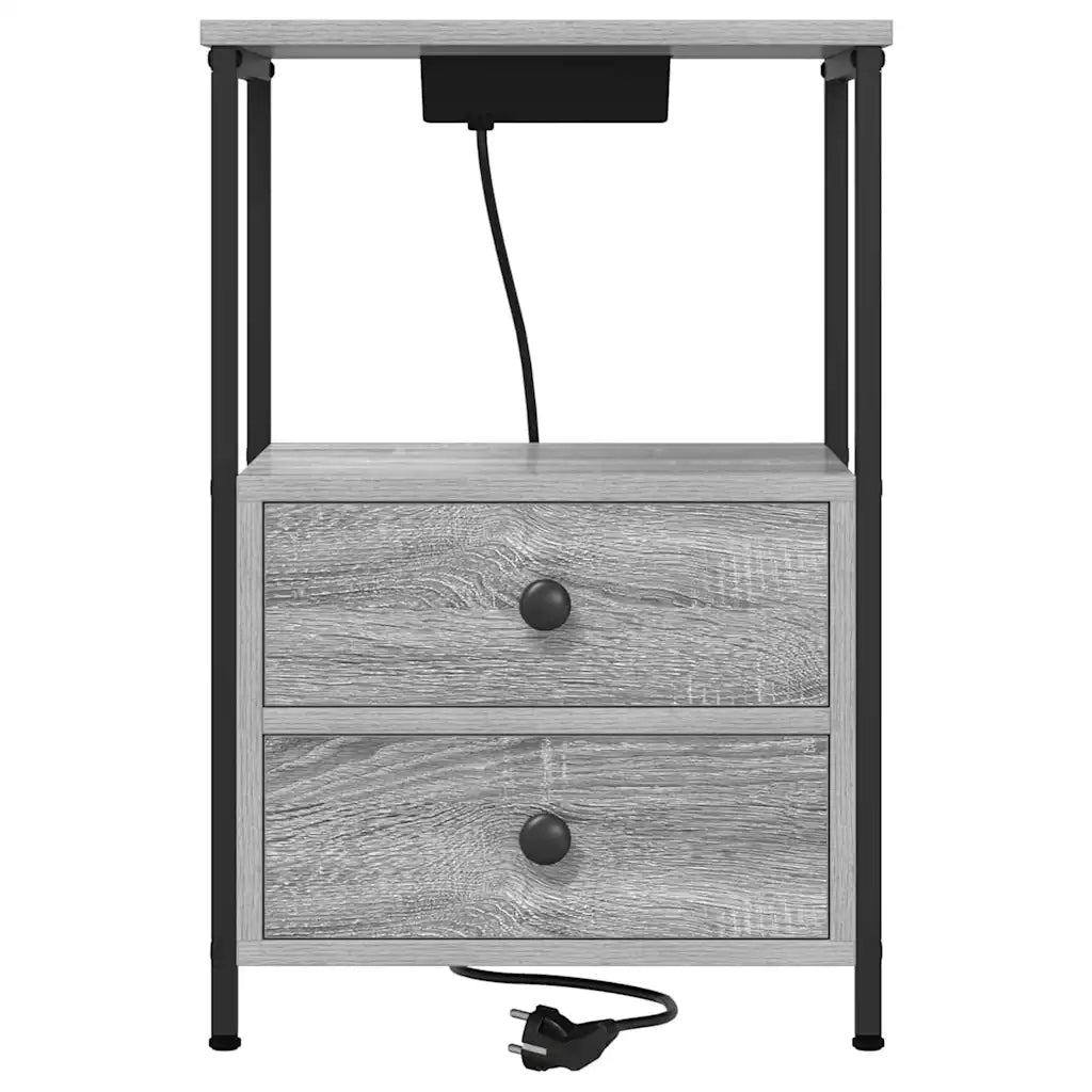Armadio da Notte 2 pcs Grigio Sonoma 40 x 31 x 60 cm 859447