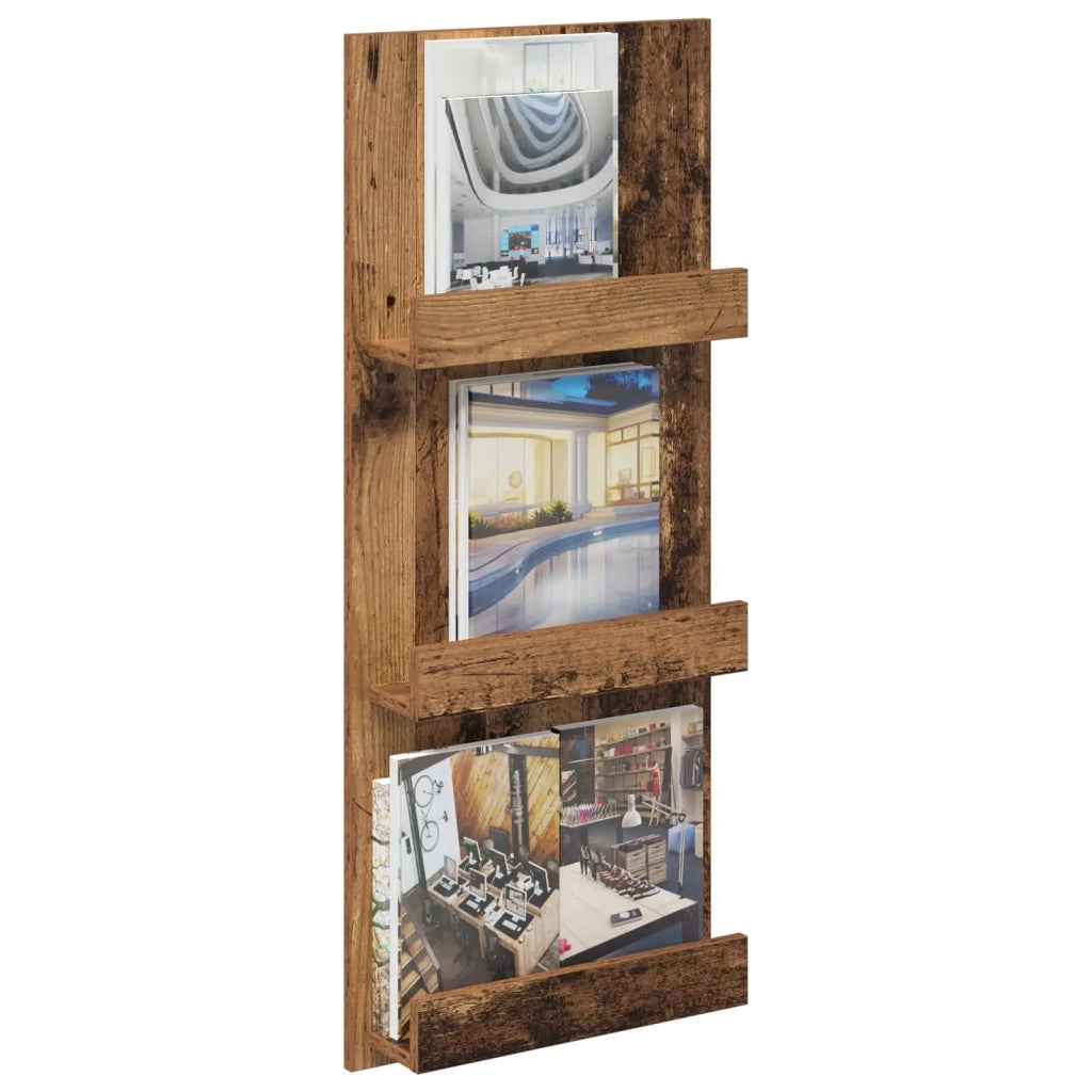 Scaffale per riviste Legno vecchio 43 x 11 x 102 cm CFW8266221