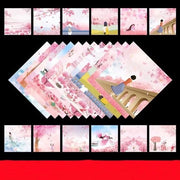 Papier Origami 20 x 20 cm a doppia faccia - 50 fogli - 12 colori - per bambini e hobby - set per creazioni - carta per lavori di manualità