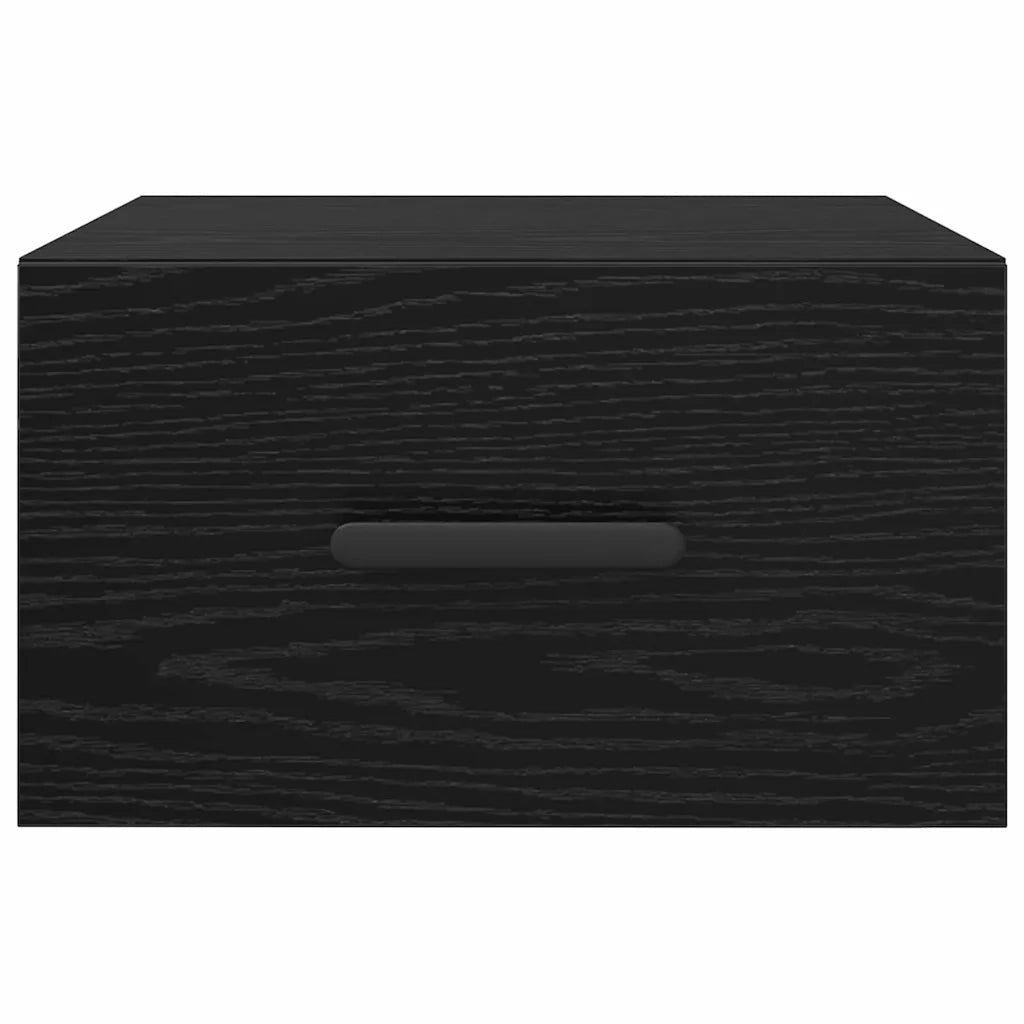 Armadio da Notte Rovere Nero 35 x 35 x 20 cm Legno multistrato 882388