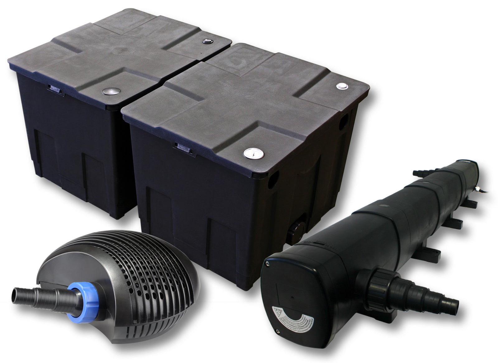 Set Filtro per laghetto da 60.000 l Chiarificatore 72W Pompa ECO 40W