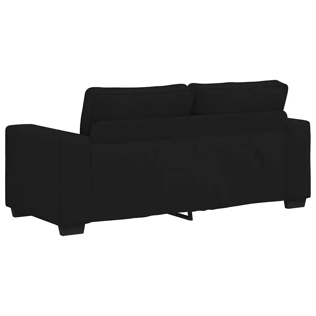 Divano | Divano da soggiorno | Sofa a 2 Posti Nero 180x77x82 cm in Tessuto