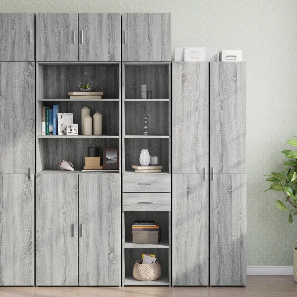 Mobile Sottile Grigio Sonoma 40x42,5x225 cm in Truciolato 3281285