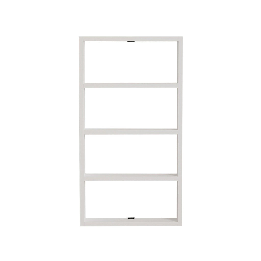 Cervasca, Mensola 4 Ripiani, 43x9x80h cm Bianco