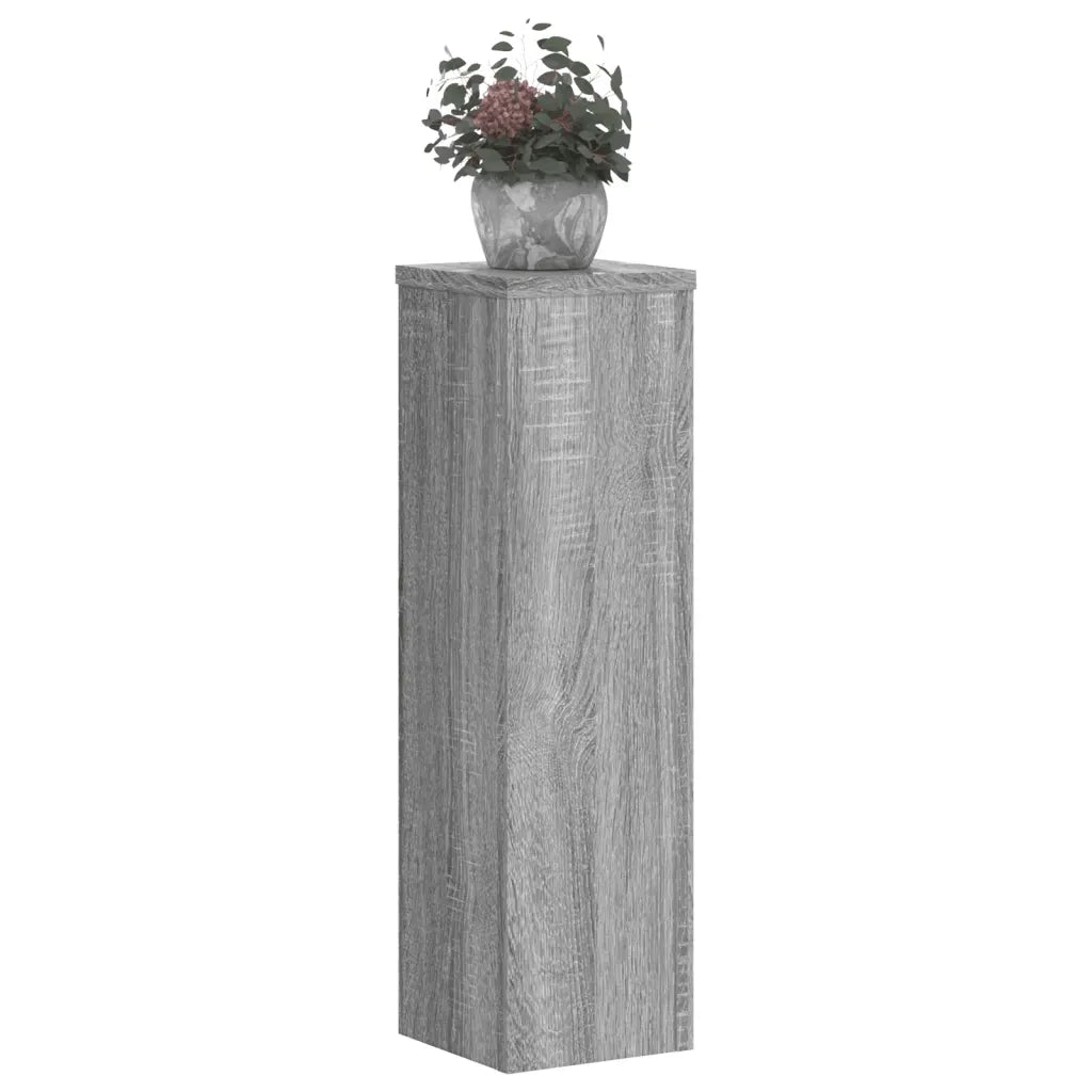Supporti per piante | Sostegno per piante 2 pz Grigio 17x17x60 cm in Multistrato