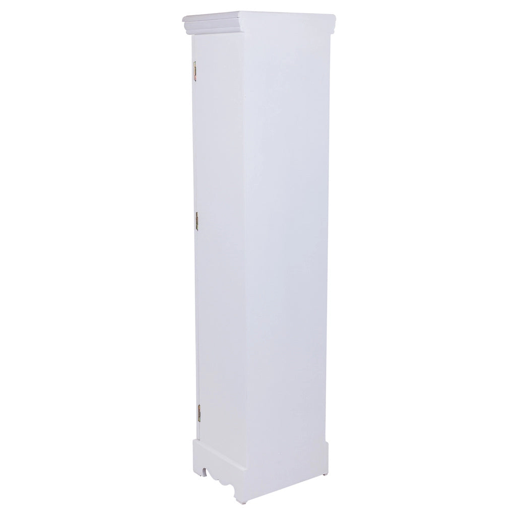 Vetrina in legno 1 anta bianca 24x20x98,5