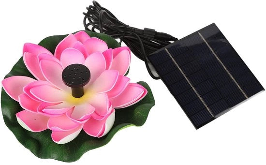 Fontana per uccelli con 8 getti - Fontana galleggiante per giardino - 1,4 W pompa solare - Realizzata in ABS di alta qualità - Progettata per la durata - Fontana per uccelli solare