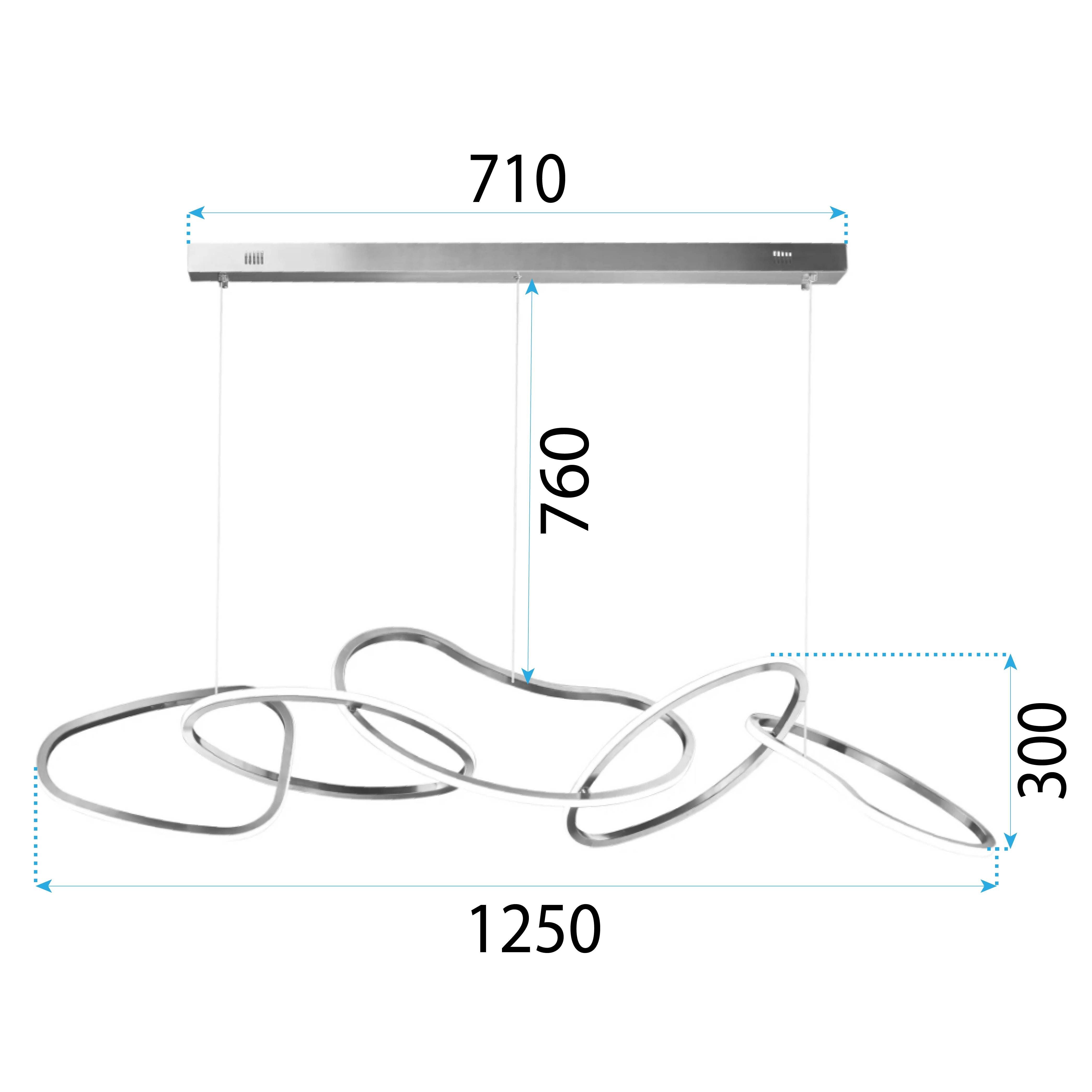 Lampada Led Da Soffitto Pensile App1054-cp
