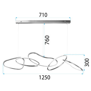 Lampada Led Da Soffitto Pensile App1054-cp