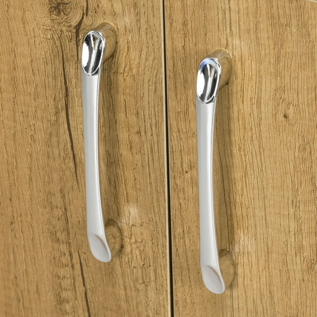 Mobile Sottolavello da Bagno Sospeso 2 Ante e 2 Ripiani 60x30x60 cm Colore Naturale