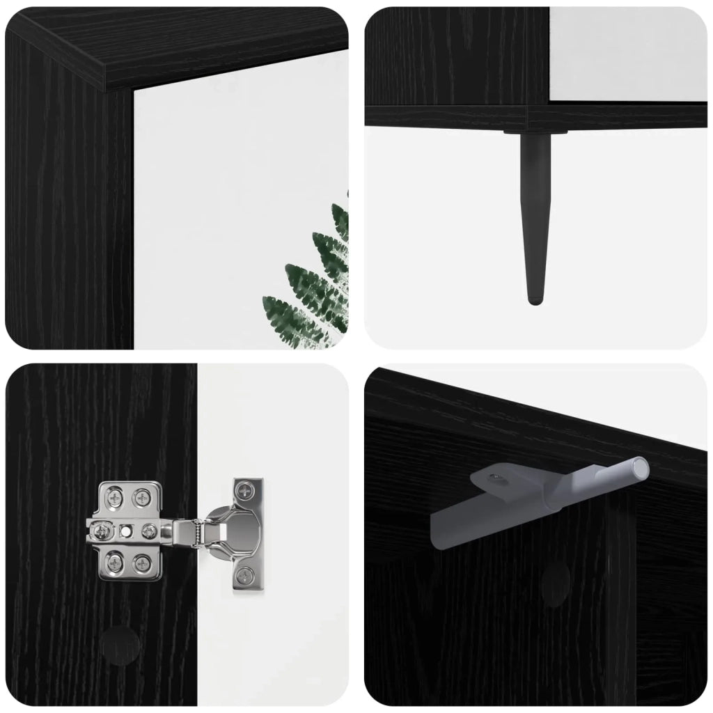 Mobile TV HANAU 102 x 33 x 51 cm Rovere Nero 8007065