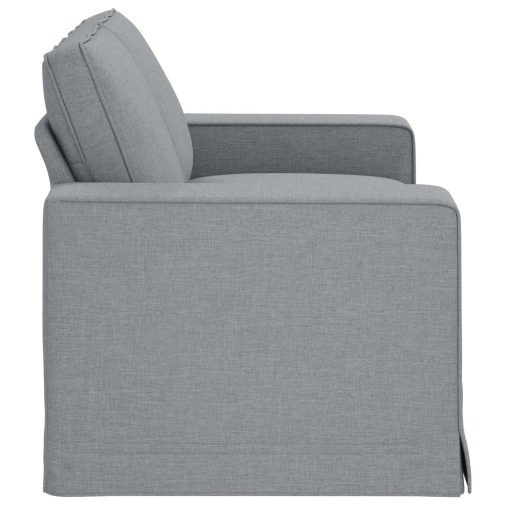 Divano Grigio chiaro 162 x 80 x 82 cm Tessuto