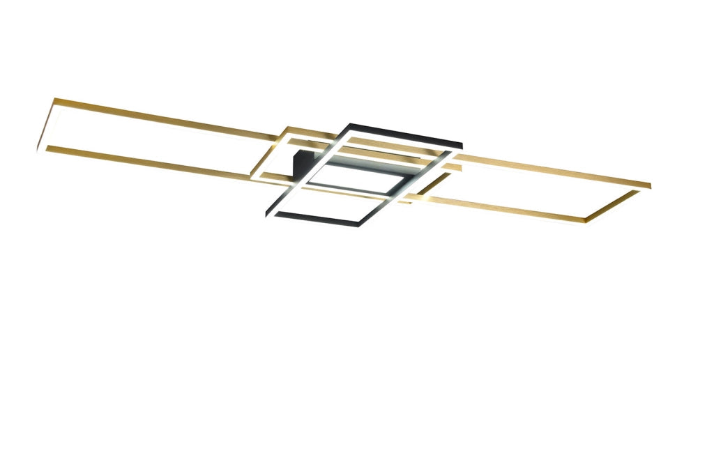 Plafoniera da Interno a LED in Metallo Ottone Opaco