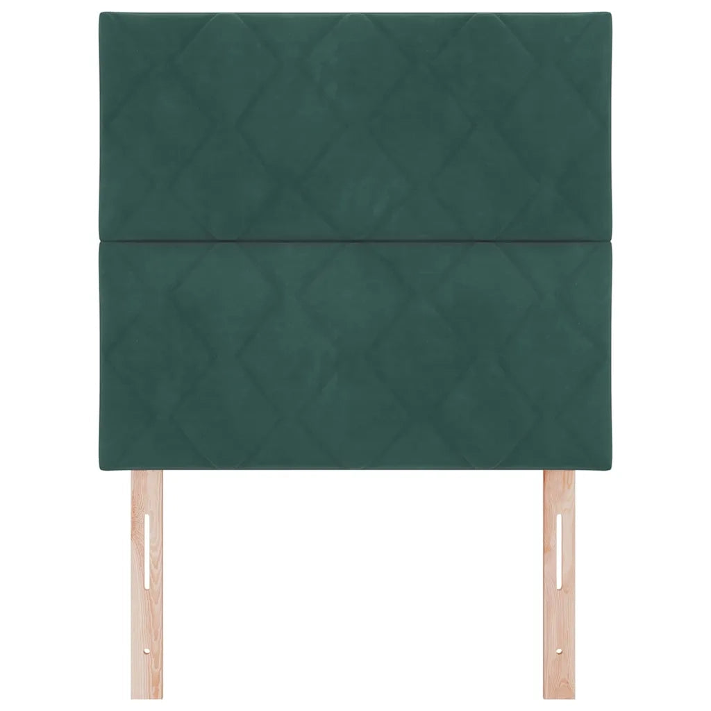 Testiera LED Verde Scuro 100 cm Velluto 3338511