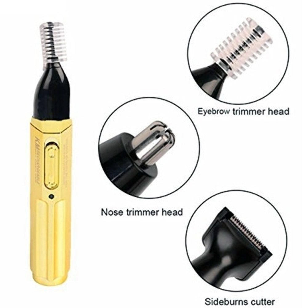 Trade Shop - Rasoio 3in1 Uomo Donna Depilatore Rifinitura Capelli Barba Ricaricabile Viaggio -