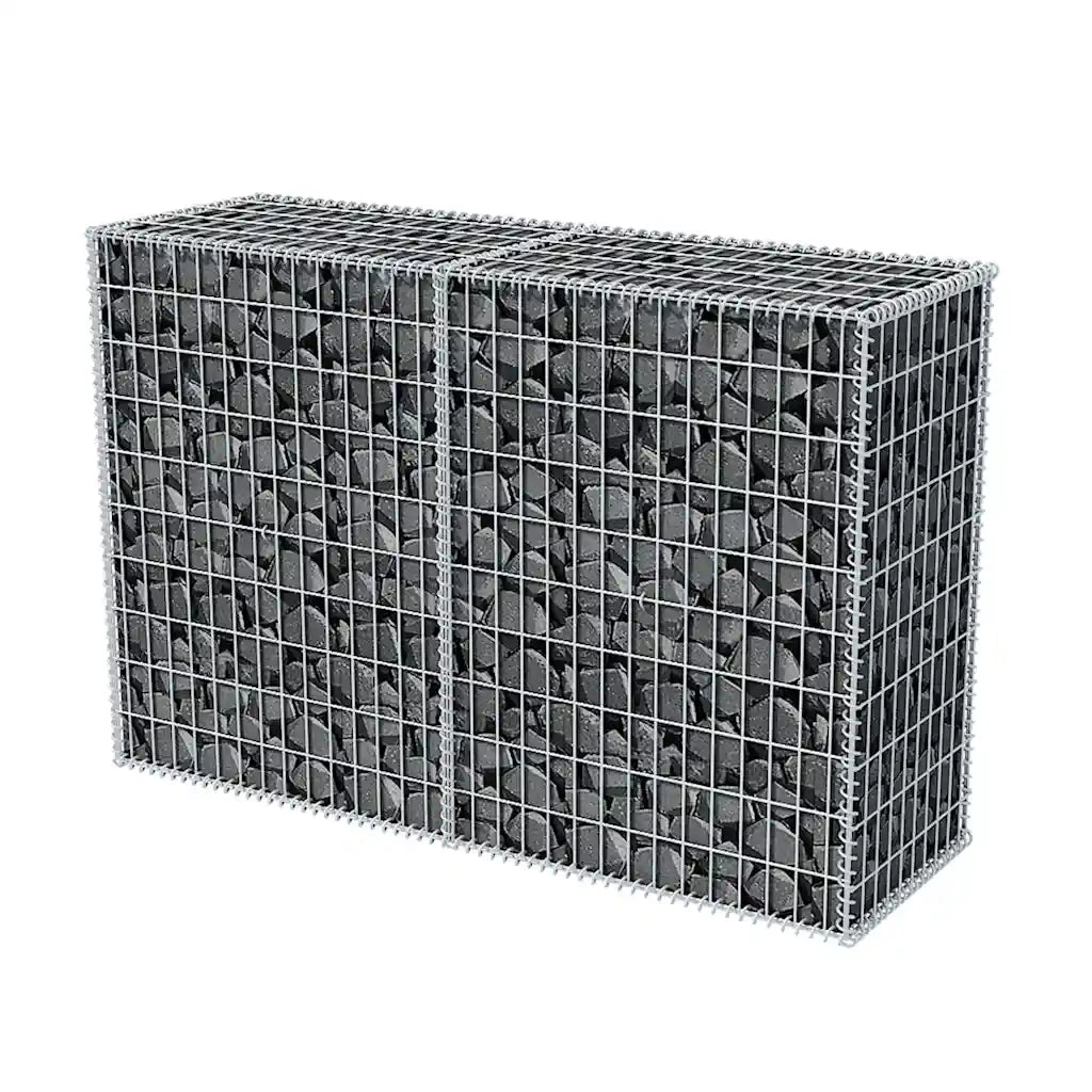 Gabbione in Rete in Acciaio Zincato 150x50x100 cm 142551