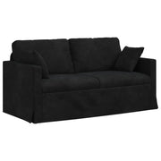 Divano | Divano da soggiorno | Sofa Nero 158 x 78 x 80 cm Velluto