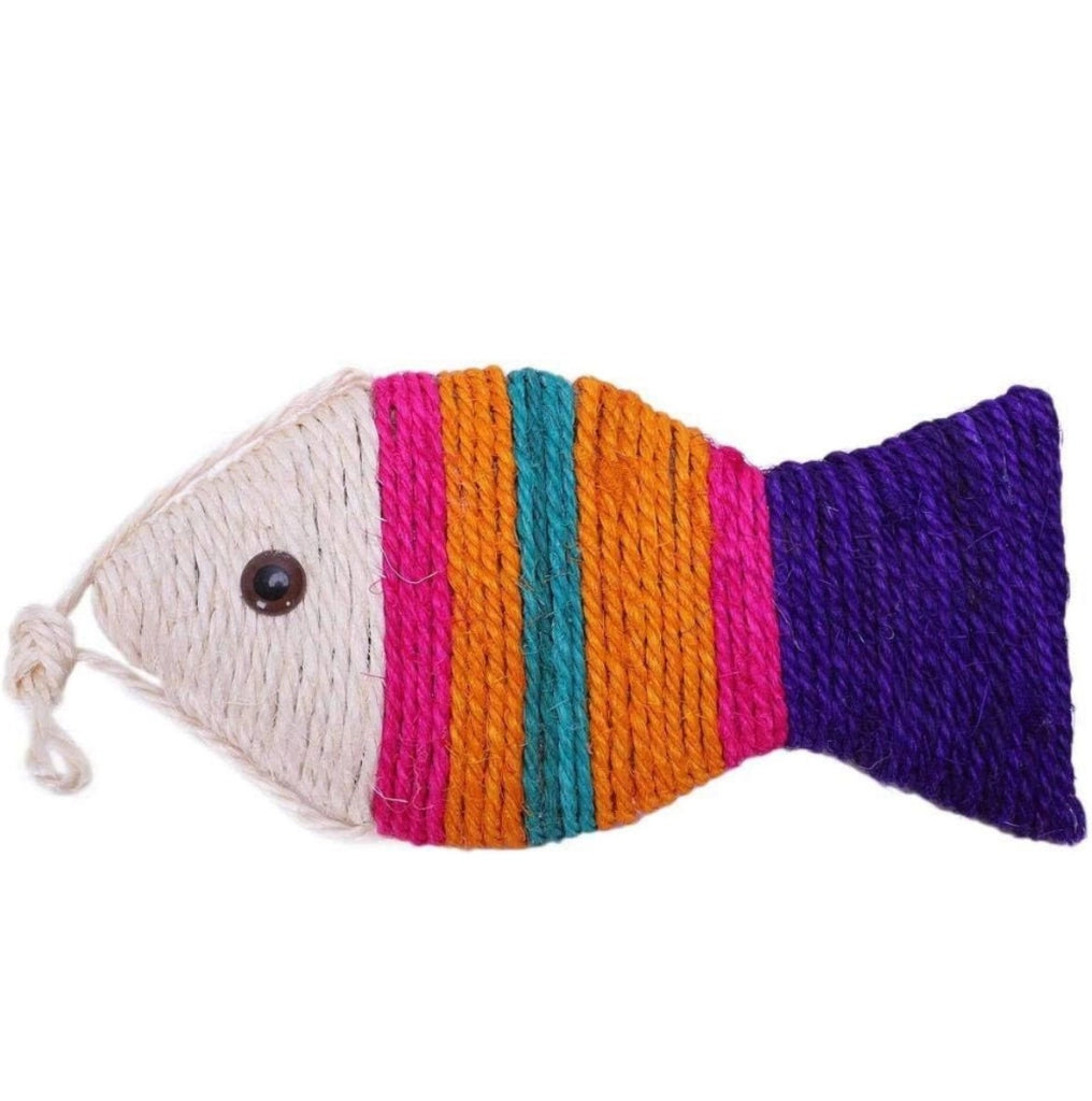 TIRAGRAFFI PER GATTI FORMA DI PESCE GIOCHI GIOCO 25CM. ART-14222-223