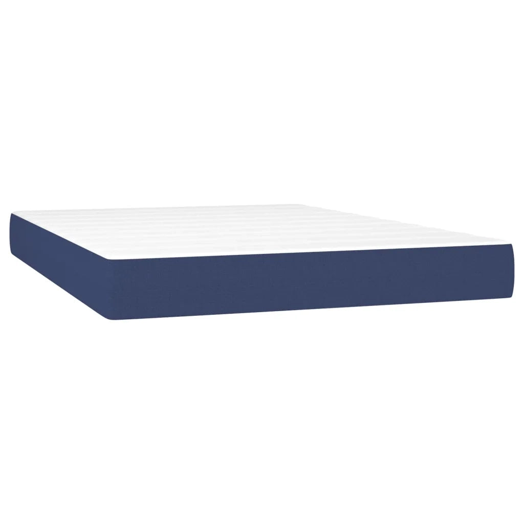 Giroletto a Molle con Materasso Blu 140x190 cm in Tessuto 3131751